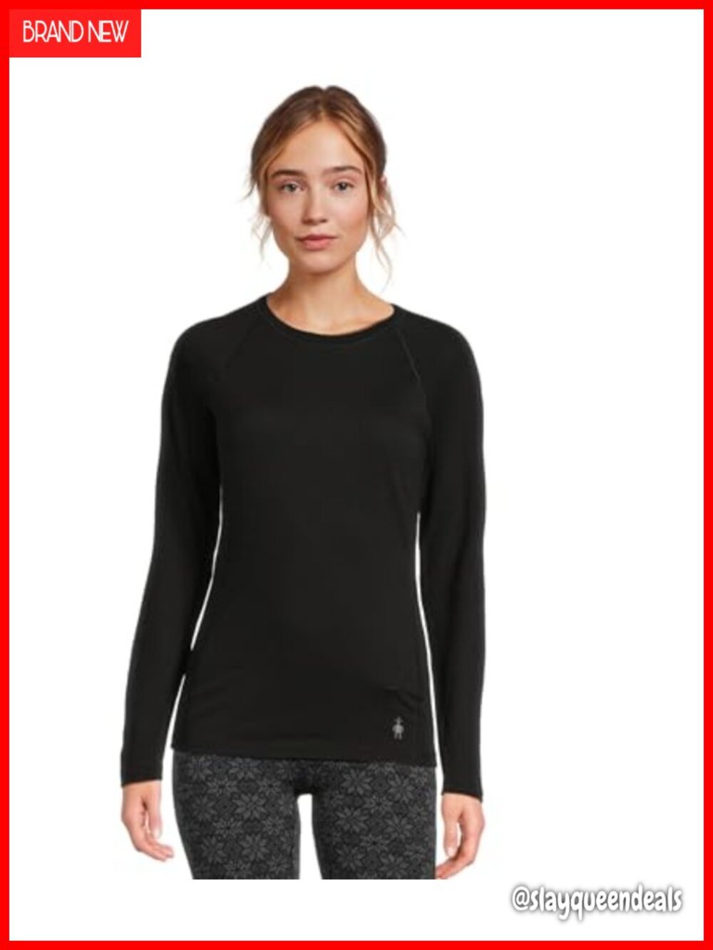 Merino Wool Base Layer Crew Long Sleeve Slim Fit All-Season